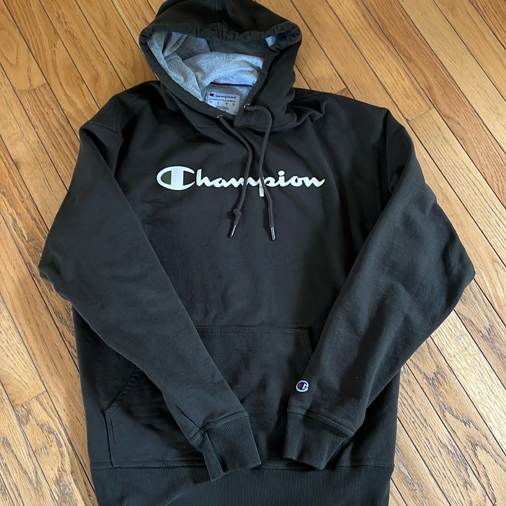Champion Black Sweatshirt Classic Logo